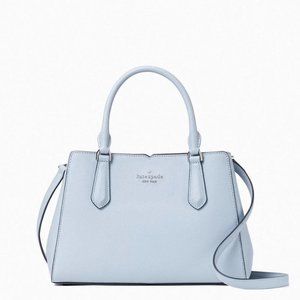RARE COLOR! Kate Spade Tippy Small Triple Compartment Satchel in Frosted Blue